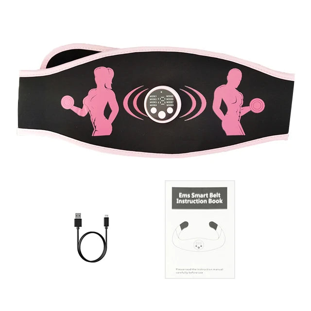 Abdominal Trainer Vibration Slimming Belt EMS Muscle Stimulator Toning Belts Abdomen Arm Leg Waist