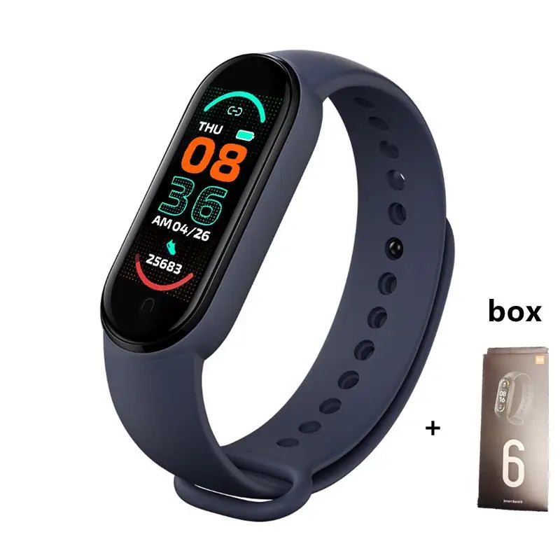 Smart Bracelet Multi-Function Heart Rate Blood Pressure Monitor Step Music Sleep Monitoring M6 Smart Fitness Sports Watch