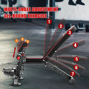 Weight Bench - Utility workout Benches for Exercise, Portable Fitness Strength Training Equipment
