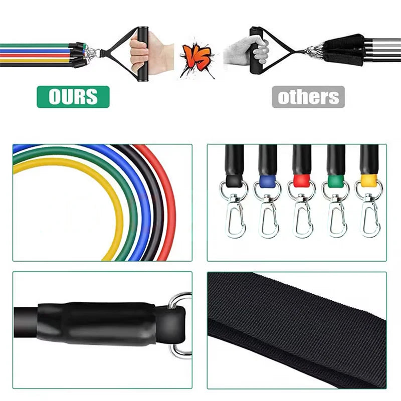 Rubber Band for Fitness Equipment Resistance Bands Elastic Band for Pulling Up Portable Body Sports