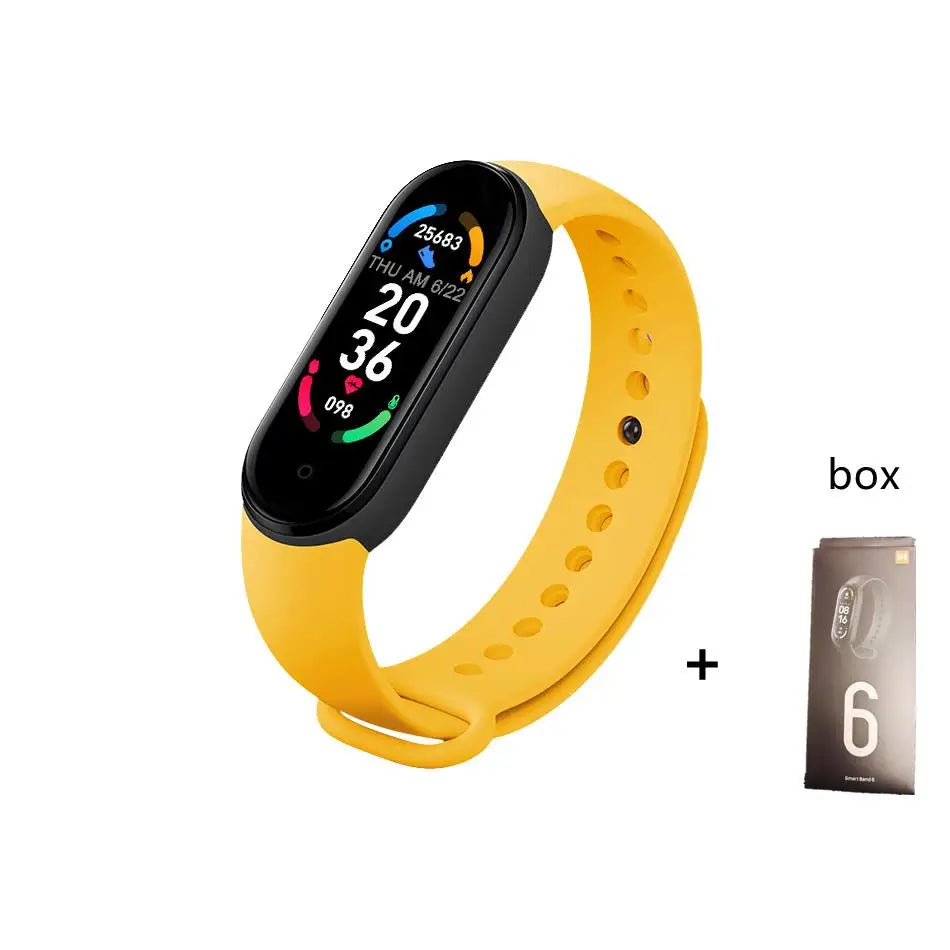 Smart Bracelet Multi-Function Heart Rate Blood Pressure Monitor Step Music Sleep Monitoring M6 Smart Fitness Sports Watch