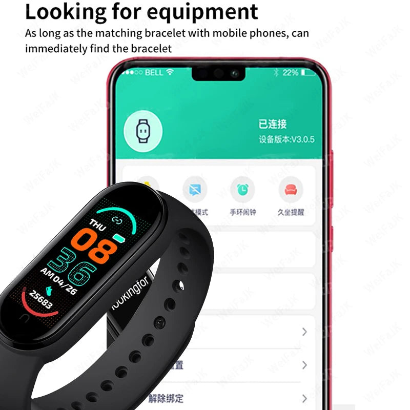 Smart Watch Men Women Fitness Smart Bracelet Sports Band Heart Rate Blood Pressure Monitor Waterproof Multi-function Watches