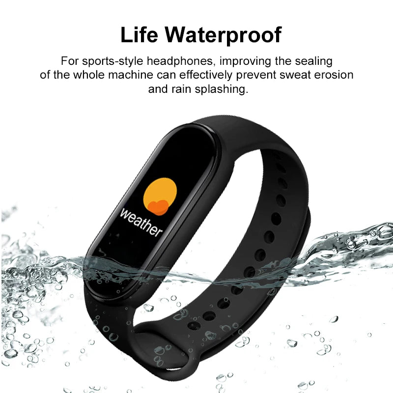 Smart Watch Men Women Fitness Smart Bracelet Sports Band Heart Rate Blood Pressure Monitor Waterproof Multi-function Watches