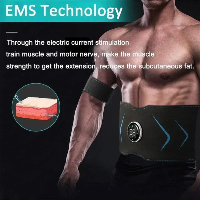Smart Abdomen Muscle Stimulator Electric Abdominal Body Slimming Belt Waist Band