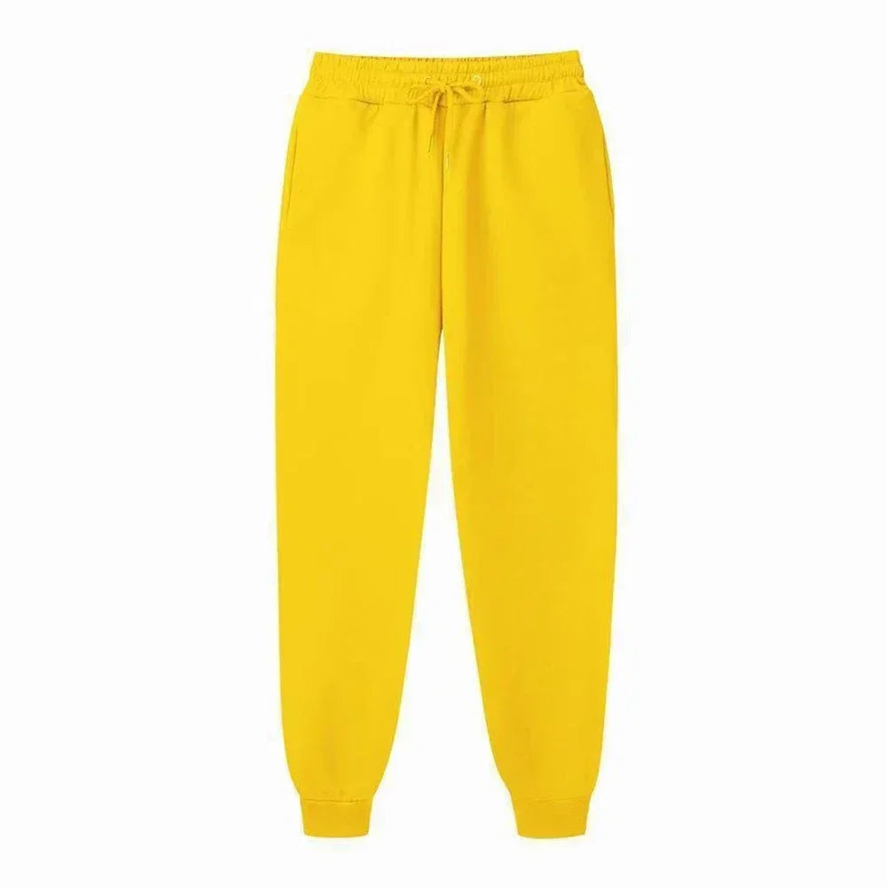 Men's Casual Sweatpants Workout Gym Jogging Long Pants Women Loose Drawstring