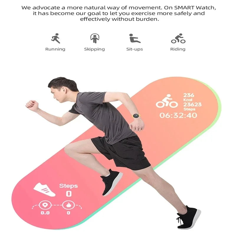 Smart Watch Men Women Bluetooth Fitness Tracker Bracelet Sport Heart Rate Blood Pressure Smartwatch IOS Android