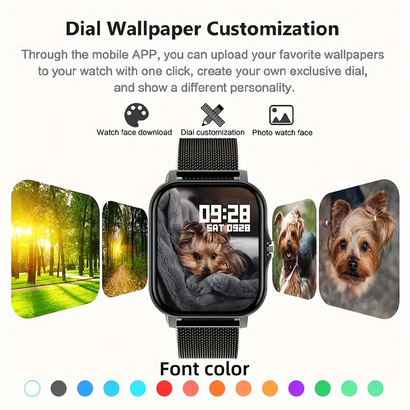 Smart Watch for Men Women Newest Sport  Faces Bluetooth Call Sports Fitness Phones Android iOS