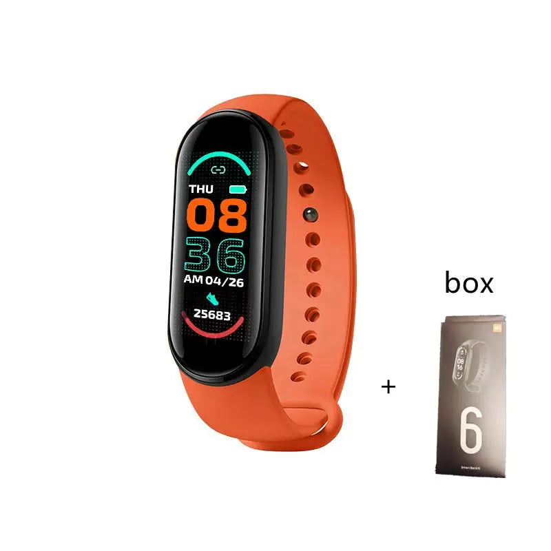 Smart Bracelet Multi-Function Heart Rate Blood Pressure Monitor Step Music Sleep Monitoring M6 Smart Fitness Sports Watch