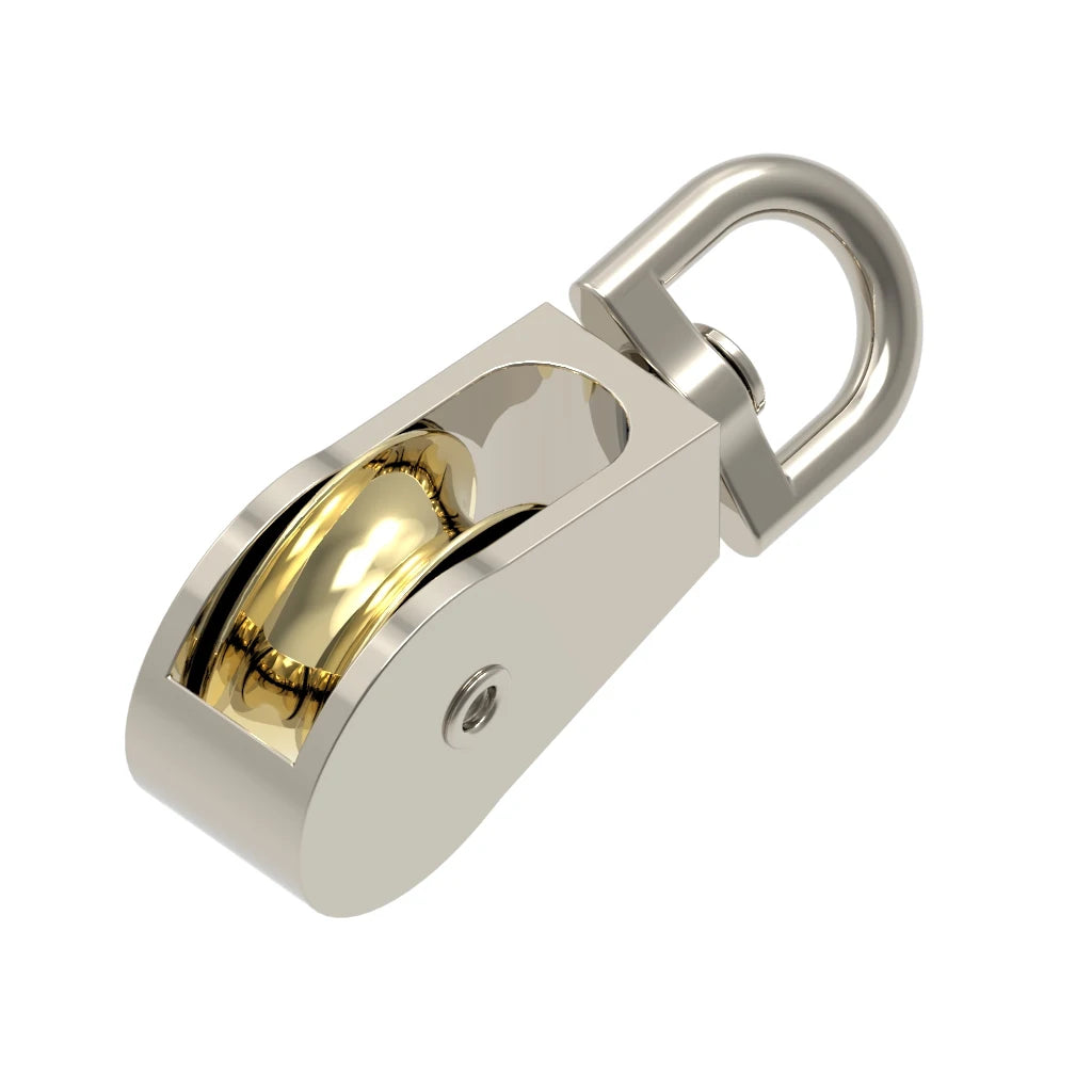 58mm Metal Pulley Zinc Alloy Fixed Pulley Crown Block and Block Lifting Rope  Set Wheel Mini Single Pulley