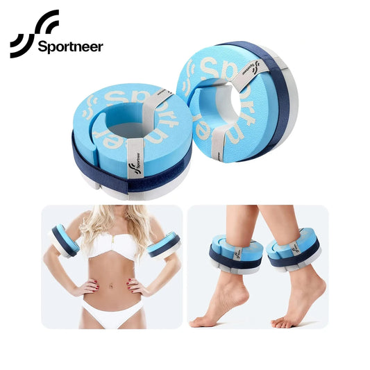Water Aerobics Float Ring with Adjustable Webbing Pool Exercise Workout Set Foam
