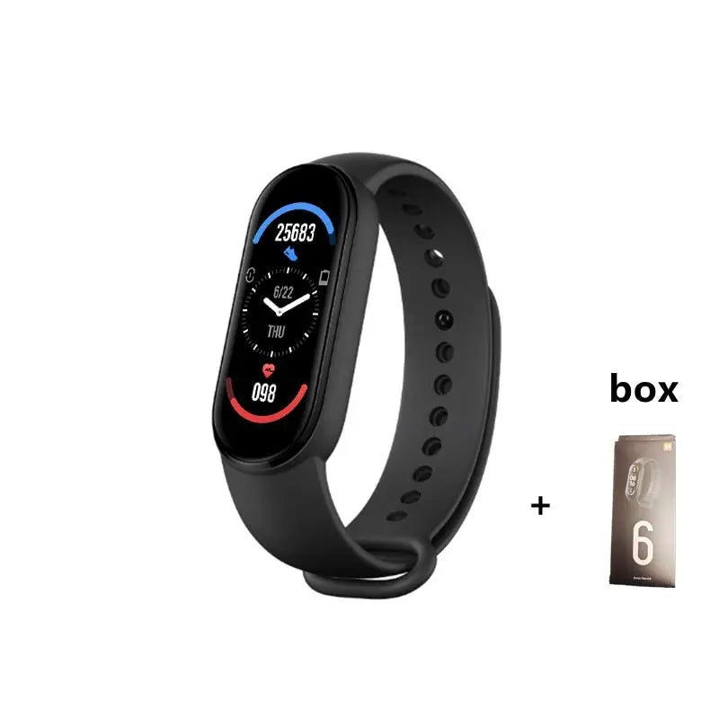 Smart Bracelet Multi-Function Heart Rate Blood Pressure Monitor Step Music Sleep Monitoring M6 Smart Fitness Sports Watch