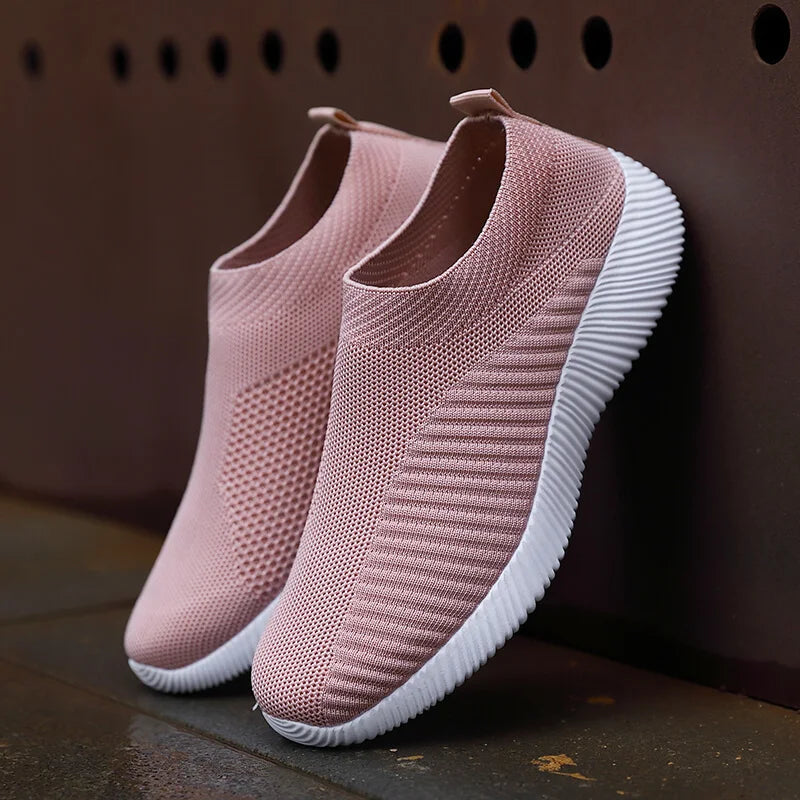 Women Flat Slip on White Shoes Woman Lightweight